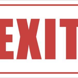 C-B1 - Exit Sign (300x200mm)