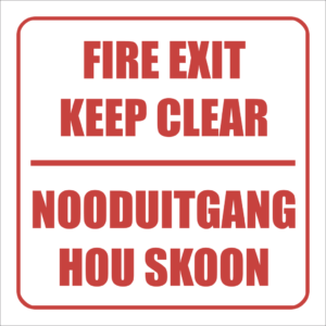 FR60 - Fire Exit Sign