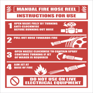 FR52 - Hose Reel Instruction Sign