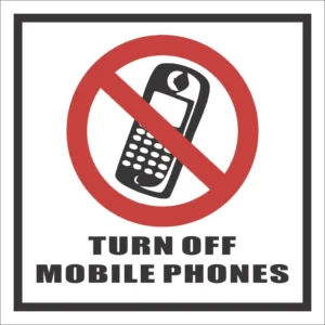 PR84 - Turn Off Mobile Phones Sign