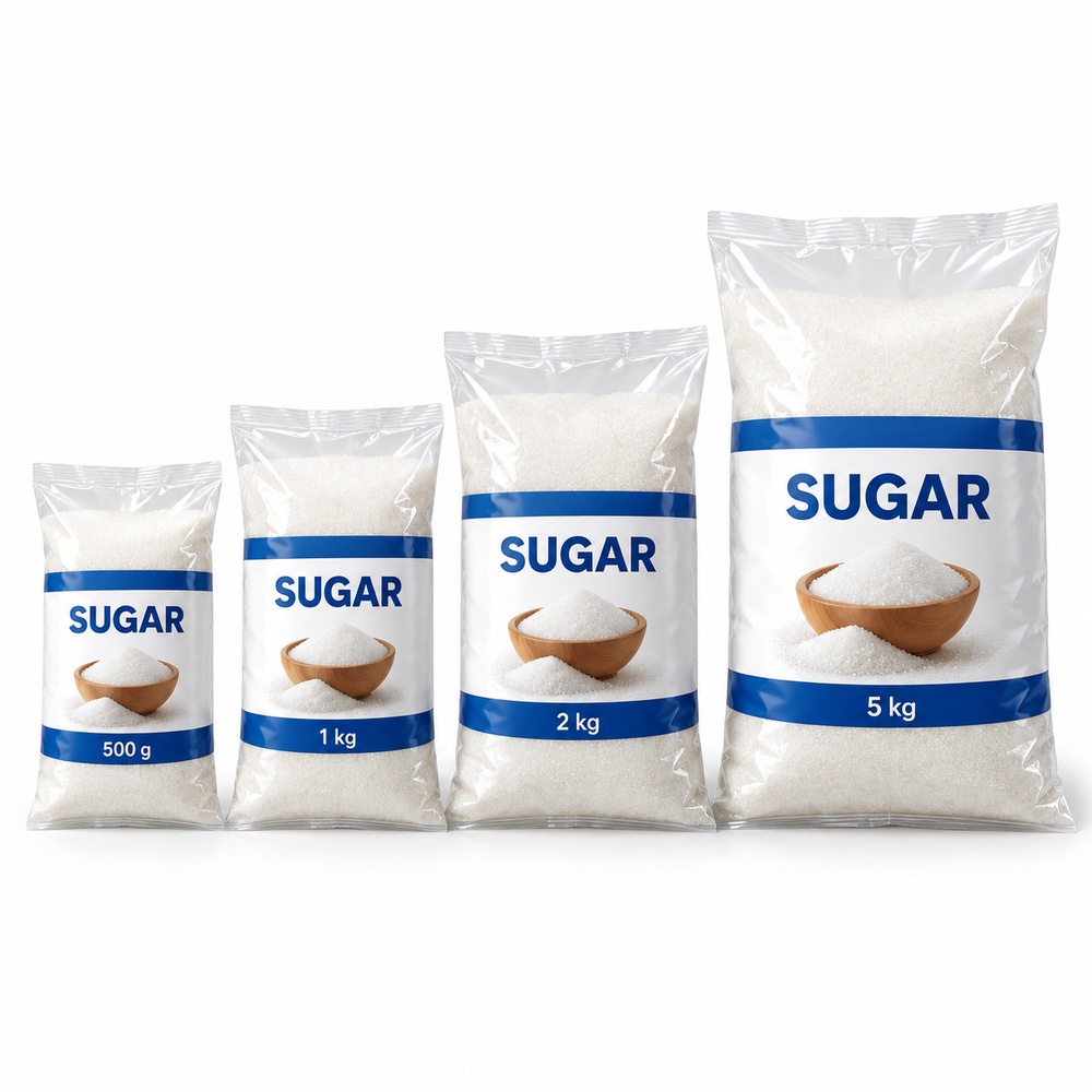 Printed sugar packaging bags by Express Print