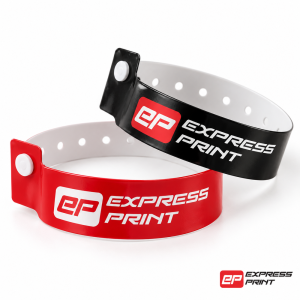 500 Full Colour Printed L-shape Vinyl Wristbands